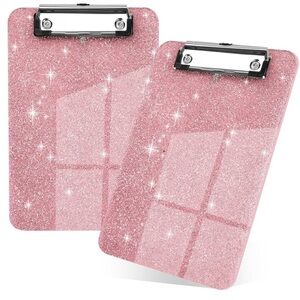 2 PCS A5 Size Clipboards,Glitter Clipboard